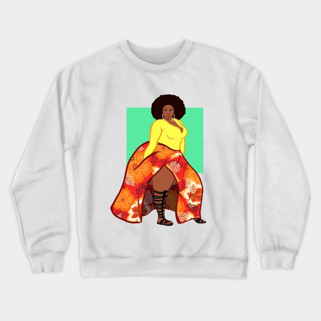 Living Life in Full Bloom Crewneck Sweatshirt by KeishaOak